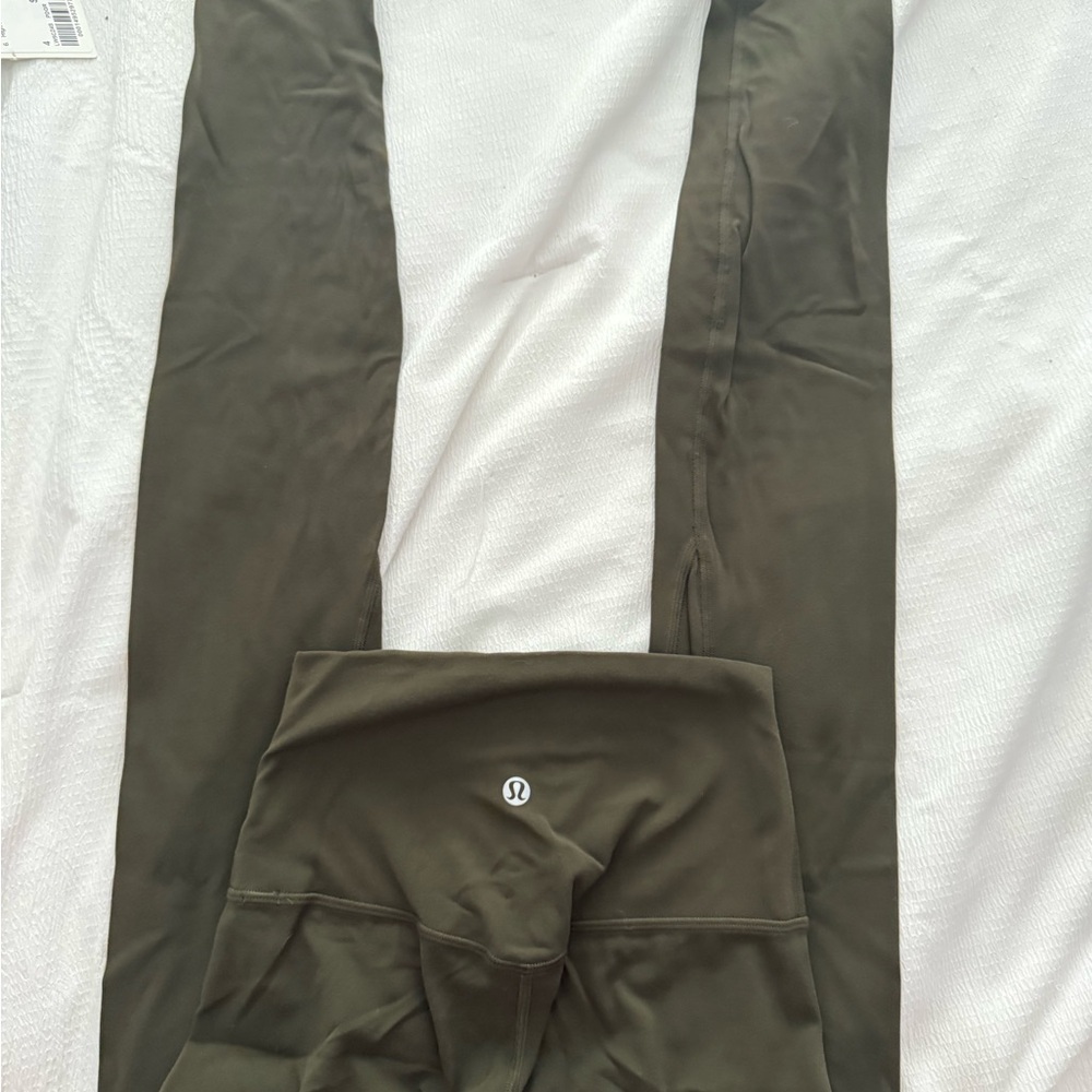Lululemon Olive Green Leggings- size 2 tall! Tall girl friendly